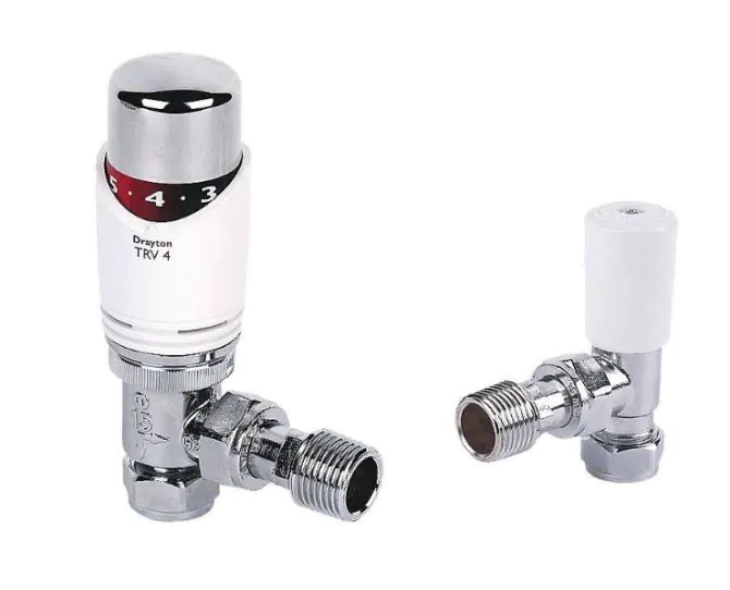 Drayton Classic TRV4 15mm Thermostatic Radiator Valve With Lockshield 0705180 main product photo
