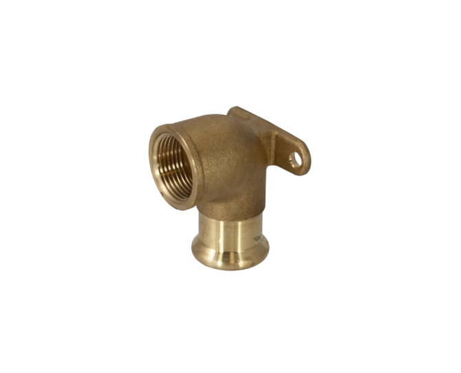 Pegasus PressFit (Water Only) Wallplate Elbow Female 15mm x 1/2" 435528 main product photo