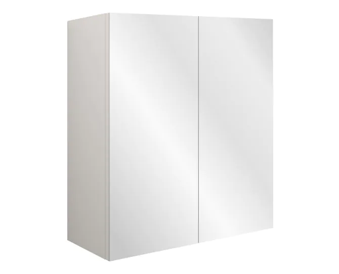 Vasca Liscio 600mm Mirrored Wall Unit - Matt Graphite Grey (Grey Cab) main product photo