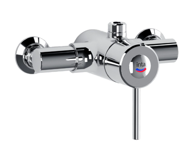Inta Acura Care Exposed Thermostatic Sequential Shower Valve Top Outlet 79010CP main product photo