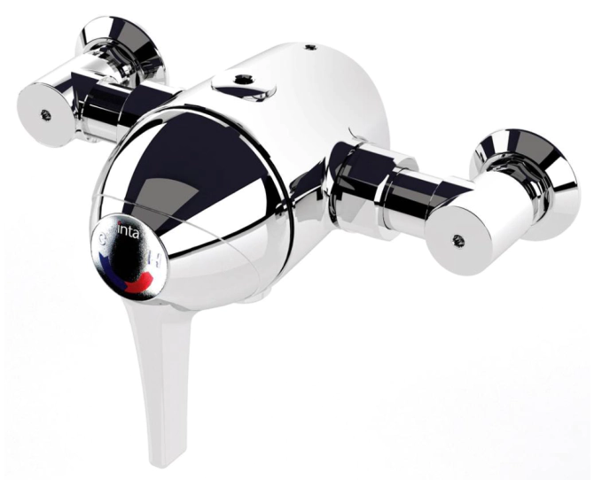Inta Acura Sequential Lever Operated Thermostatic Shower Valve 90034CP main product photo