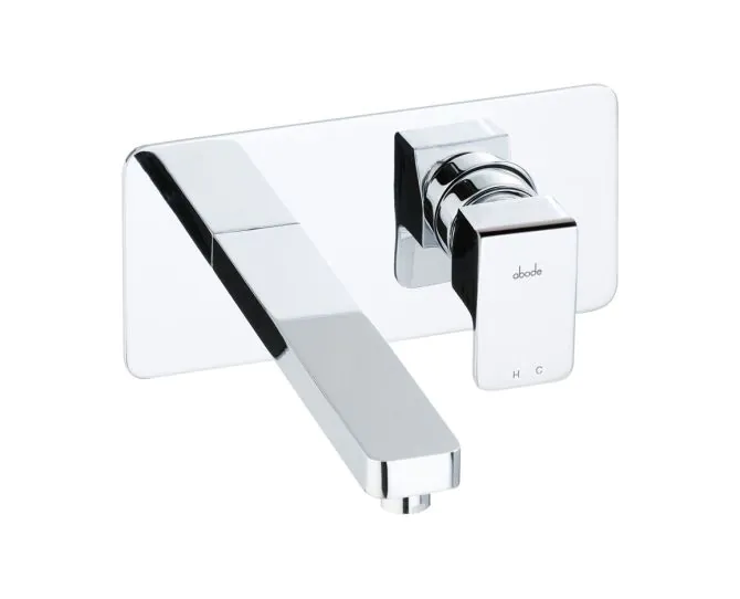 Abode Fervour Wall Mounted Basin Mixer Chrome AB12493 main product photo
