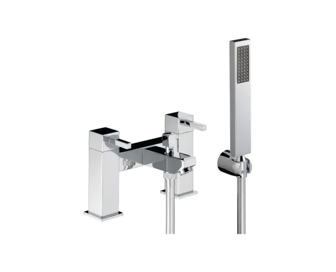 Abode Zeal Deck Mounted Bath Shower Mixer with Shower Handset Chrome AB1284 main product photo