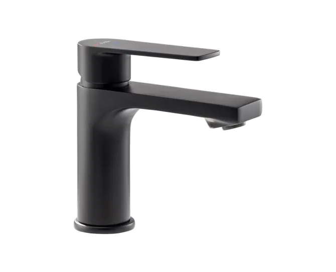 Abode Aquip Basin Mixer Matt Black AB2830 main product photo