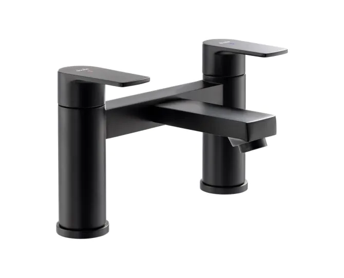 Abode Aquip Deck Mounted Bath Filler Matt Black AB2833 main product photo