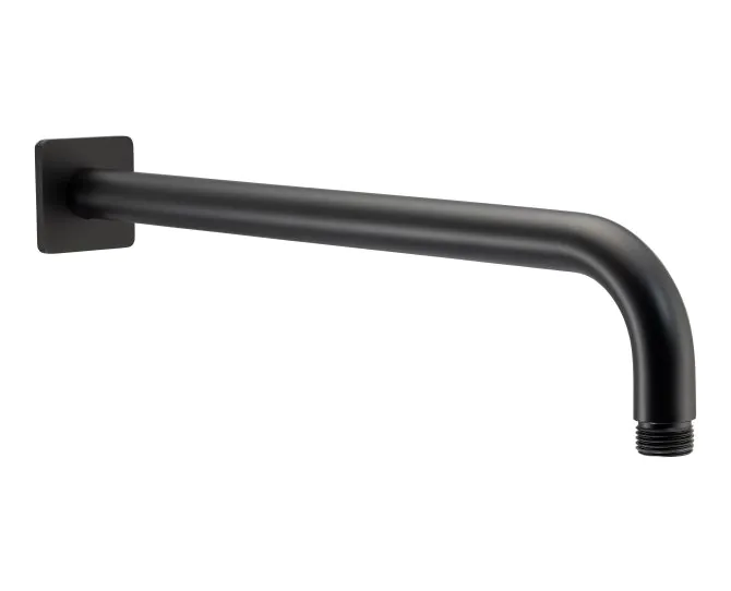 Abode Uno Wall Shower Arm - Matt Black AB4661 main product photo