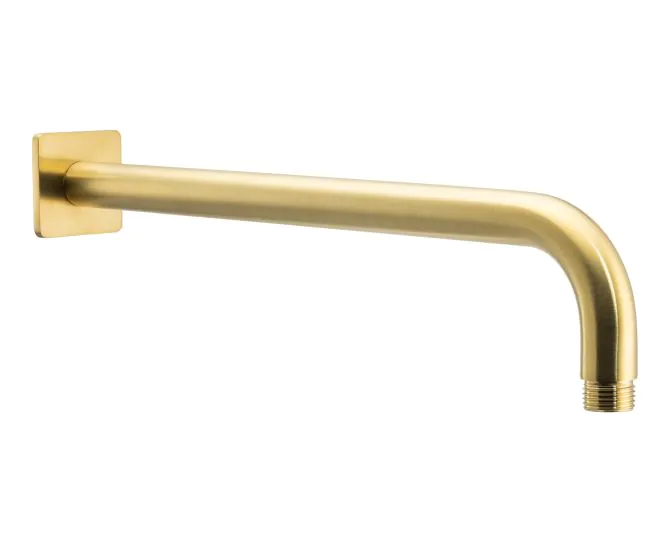 Abode Uno Wall Shower Arm - Brushed Brass AB4662 main product photo