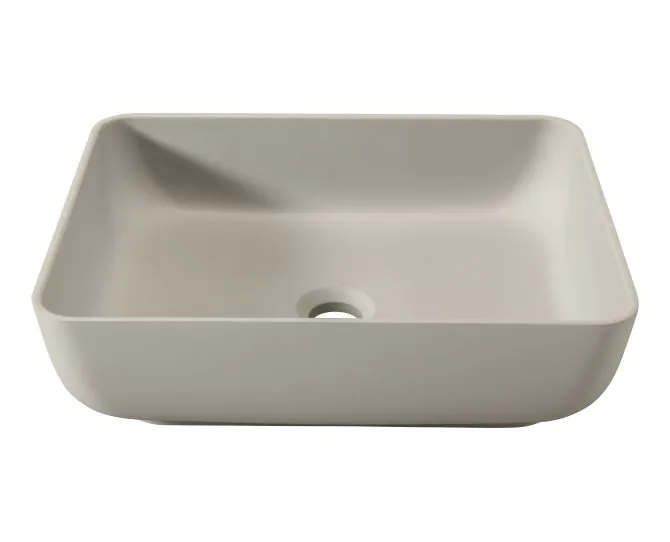 Abode Cava 450x350mm Tablet Basin - Pebble Grey ABB1008 main product photo