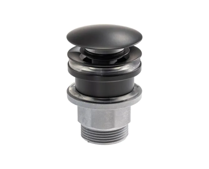 Abode Uno Basin Clicker Waste Universal Matt Black ABX1011 main product photo