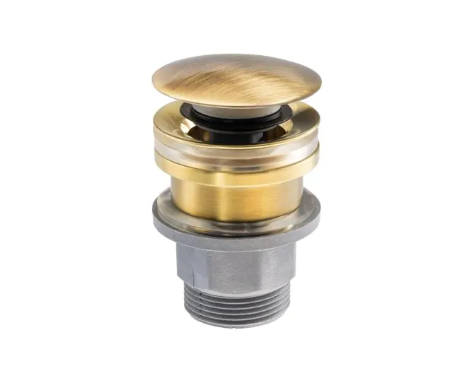 Abode Uno Basin Clicker Waste Universal Antique Brass ABX1013 main product photo