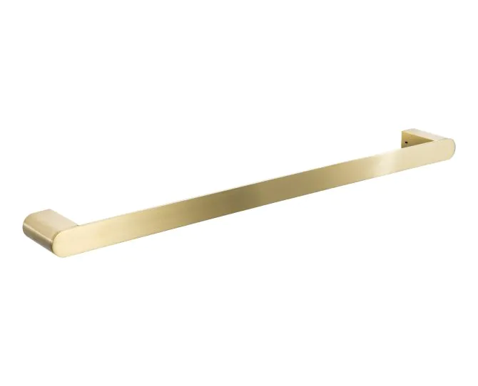 Abode Uno Single Towel Rail - Brushed Brass ABX1103 main product photo