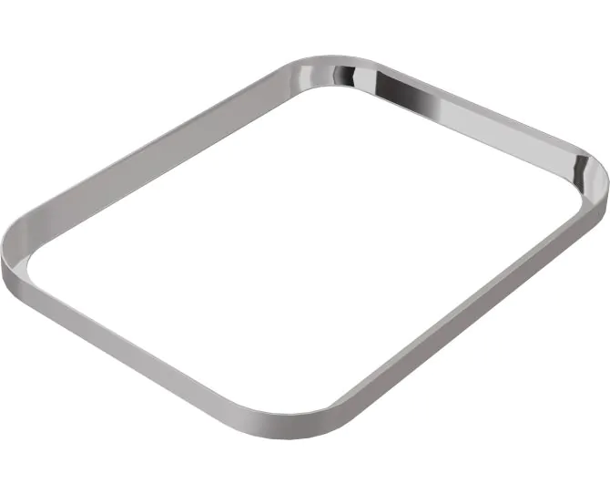 Abode Cava Tablet Basin Plinth - Chrome ABX1150 main product photo