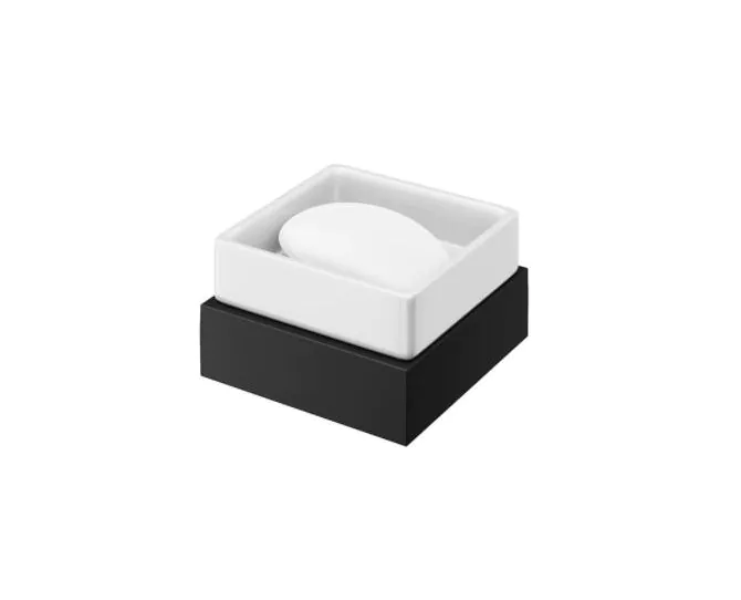 Abacus Pure Soap Dish & Holder Matt Black ACBX-205-2202 main product photo