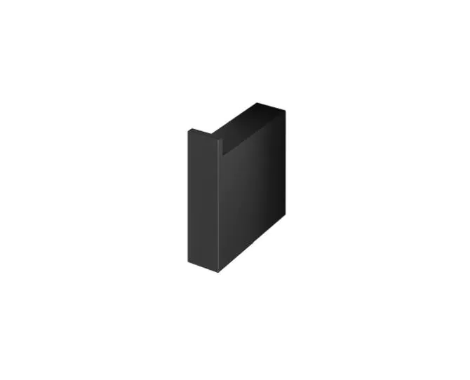 Abacus Pure Robe Hook Matt Black ACBX-205-2402 main product photo