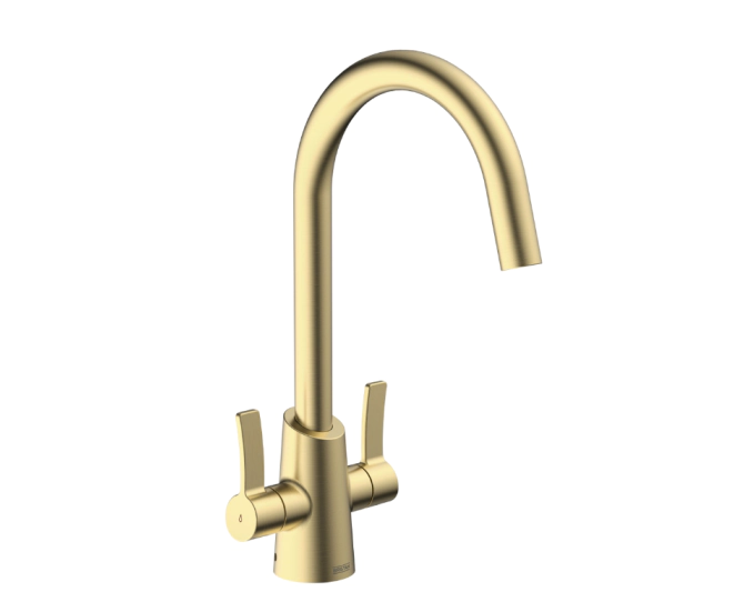 Bristan Acorn Easyfit Mono Sink Mixer Brushed Brass ACR EFSNK BB main product photo