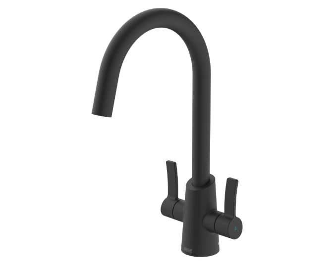 Bristan Acorn Kitchen Sink Mixer Black ACR EFSNK BLK main product photo
