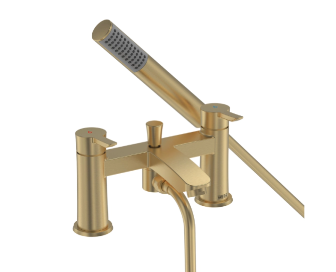 Bristan Apelo Bath Shower Mixer Brushed Brass APE BSM BB main product photo