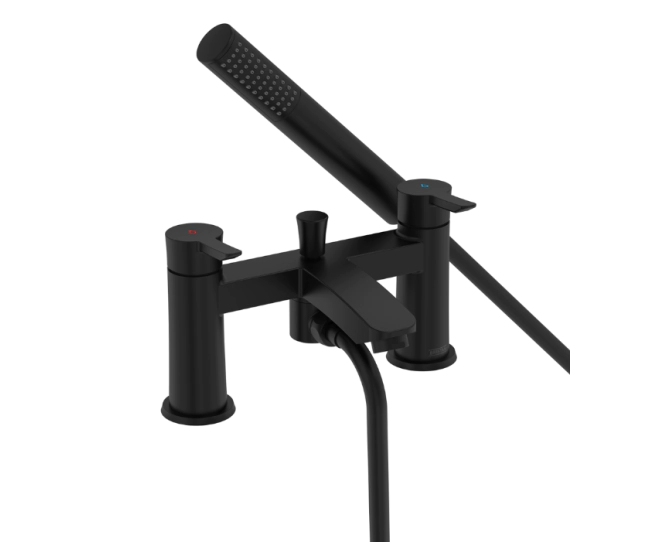 Bristan Apelo Bath Shower Mixer Black APE BSM BLK main product photo