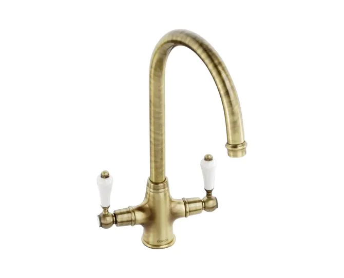 Abode Ludlow Monobloc Mixer Tap Antique Brass AT1028 main product photo