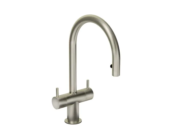 Abode Hesta Mixer Tap w/Pull Out Brushed Nickel AT1206 main product photo