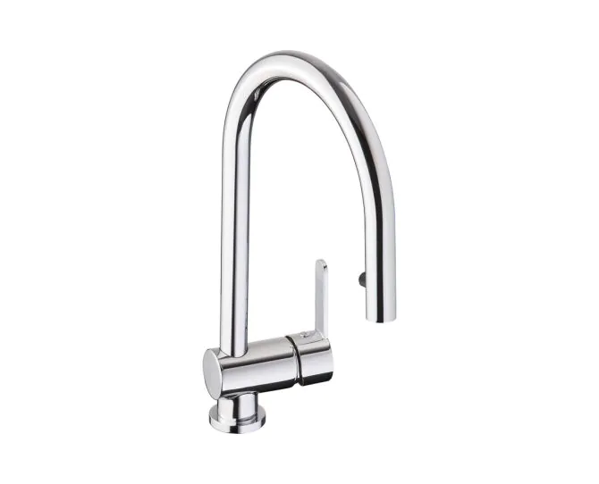 Abode Czar Single Lever Mixer Tap w/Pull Out Chrome AT1240 main product photo