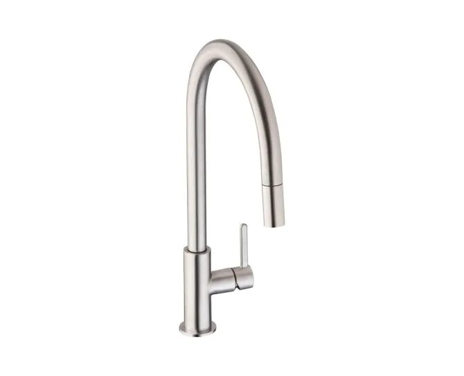 Abode Althia Mixer Tap w/Pull Out Brushed Nickel AT1261 main product photo
