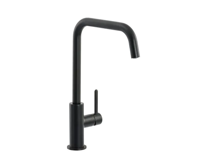 Abode Althia Single Lever Mixer Tap Matt Black AT1270 main product photo