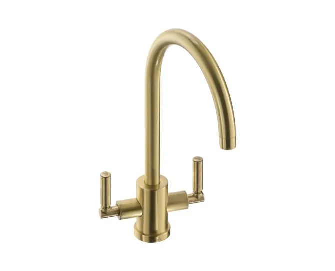 Abode Atlas Monobloc Mixer Tap Brushed Brass AT2096 main product photo
