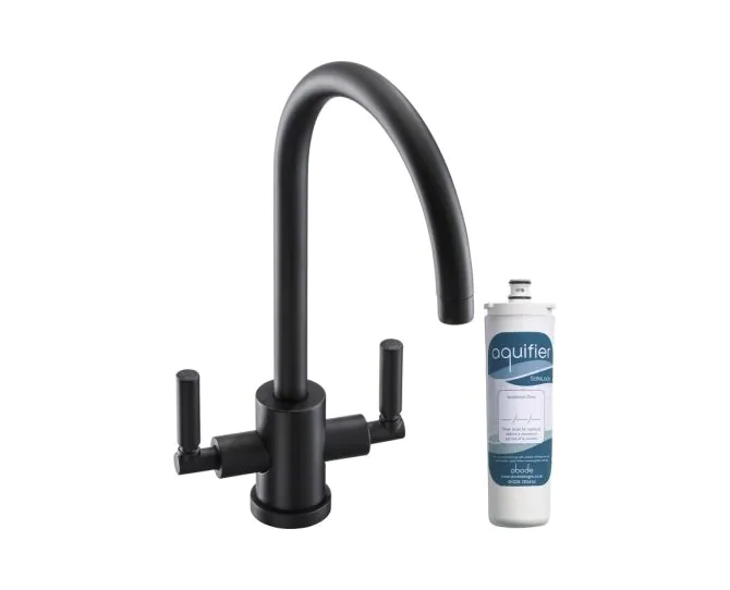 Abode Atlas Monobloc Aquifier Mixer Tap Matt Black AT2099 main product photo