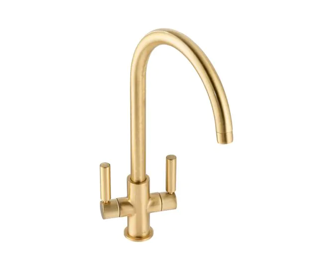 Abode Globe Monobloc Mixer Tap Brushed Brass AT2140 main product photo