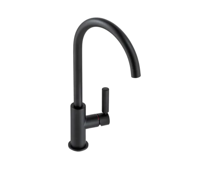 Abode Globe Single Lever Mixer Tap Matt Black AT2149 main product photo