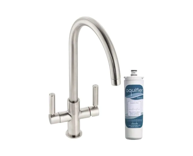 Abode Globe Aquifier Mixer Tap Brushed Nickel AT2174 main product photo