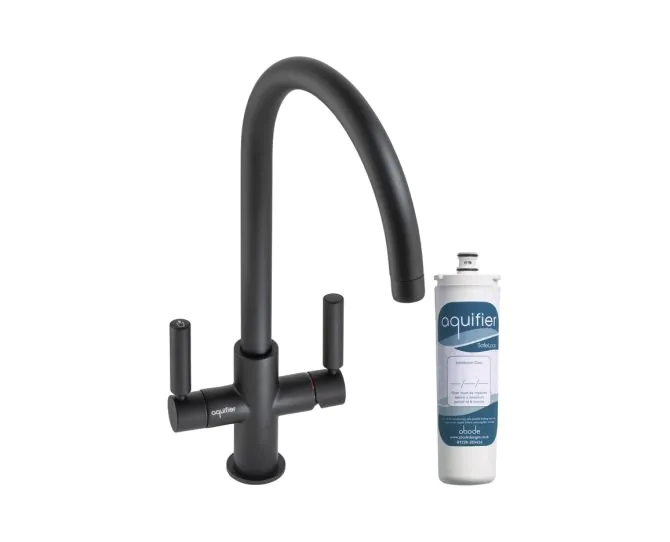 Abode Globe Aquifier Mixer Tap Matt Black AT2176 main product photo