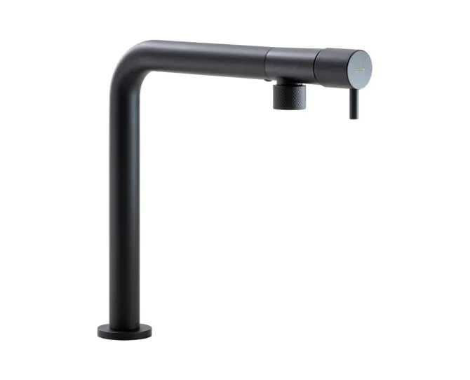 Abode Agilis Single Lever Mixer Tap Matt Black AT2186 main product photo