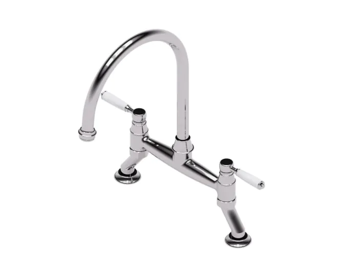 Abode Oxbury Bridge Mixer Tap Chrome AT2223 main product photo