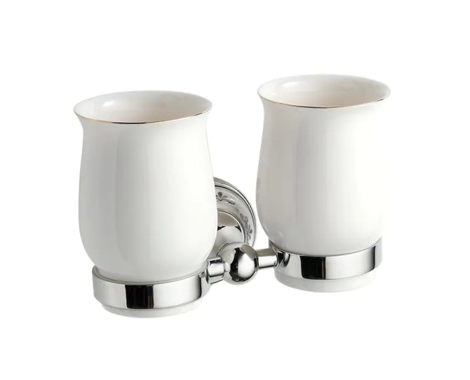Abacus Essentials Classic Double Tumbler Holder & Cups ATAC-BX12-3204 main product photo
