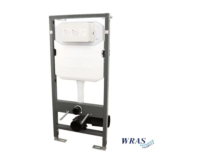 Abacus Essentials Wall Mounted 1.14m WC Frame with Dual Flush Cistern ATFR-WC05-1140 main product photo