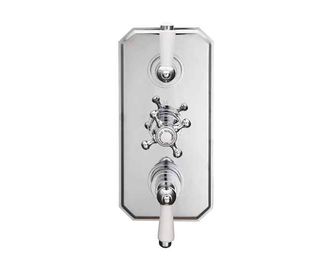 Abacus Essentials Kensington Traditional Double Outlet Thermostatic Shower Valve ATTB-TS30-4402 main product photo