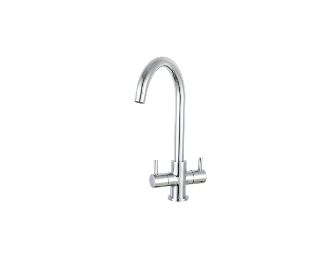 Prima Staten Swan Neck Dual Lever Mixer Tap Chrome BPR2205 main product photo