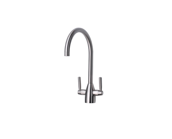 Prima Chelsea Dual Lever Mixer Tap Brushed Steel BPR2224 main product photo