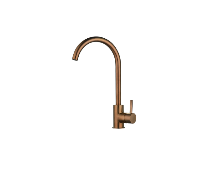 Prima Swan Neck Single Lever Mixer Tap Copper BPR724 main product photo