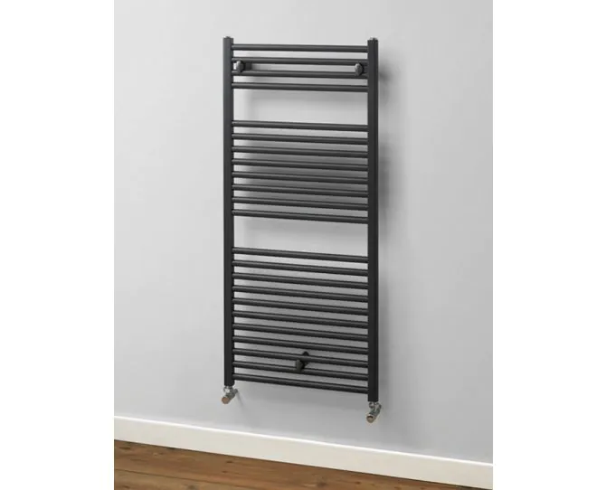 MHS Rads 2 Rails Brompton 1152x528mm Graphite Towel Rail BRGR-1160-50 main product photo