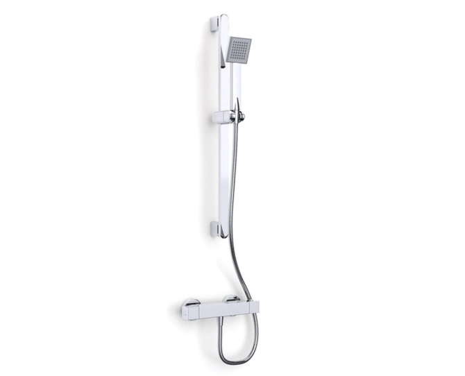 Inta Nulo Safe Touch Thermostatic Bar Shower CB10031CP main product photo
