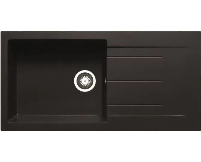 Prima+ Granite 1B & Drainer Inset Sink Black CPR318 main product photo