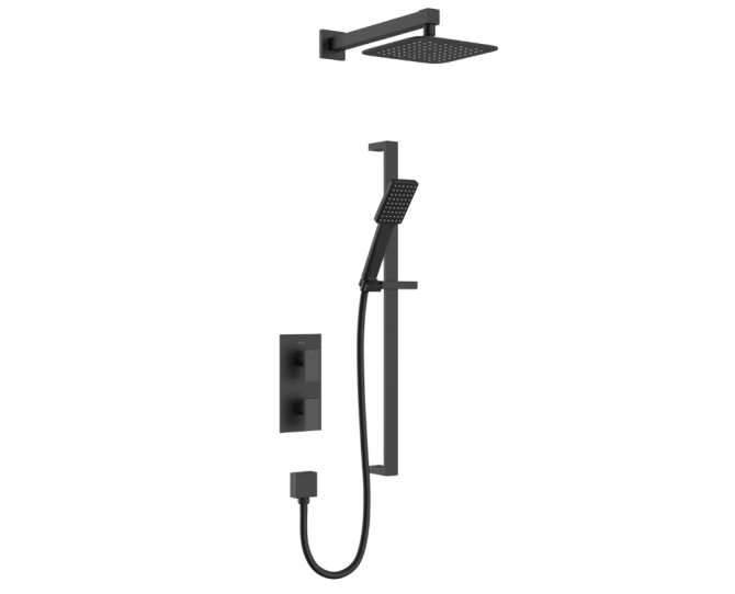 Bristan Delgado Black Concealed Dual Control Shower Pack DELGADO BLK SHWR PK main product photo