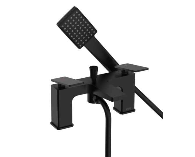 Bristan Delgado Bath Shower Mixer Black DEL BSM BLK main product photo