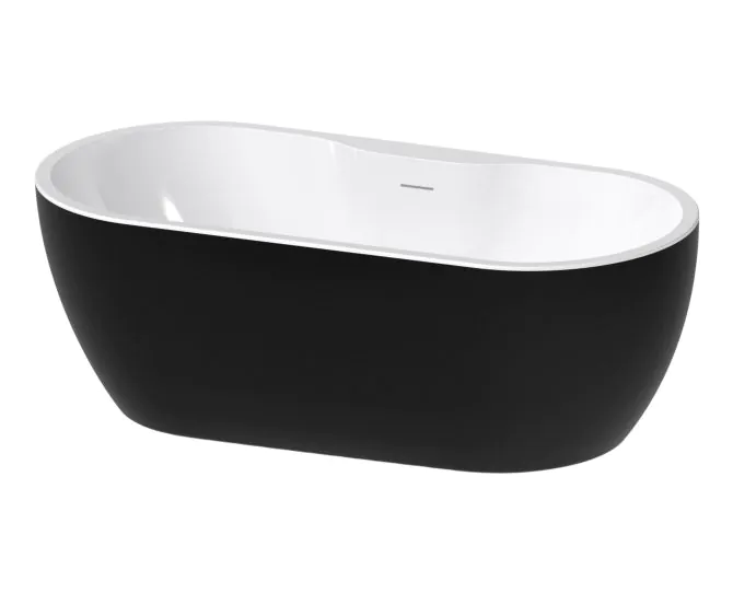Vasca Freestanding 1650x745x580mm 0TH Bath - Gloss Black main product photo