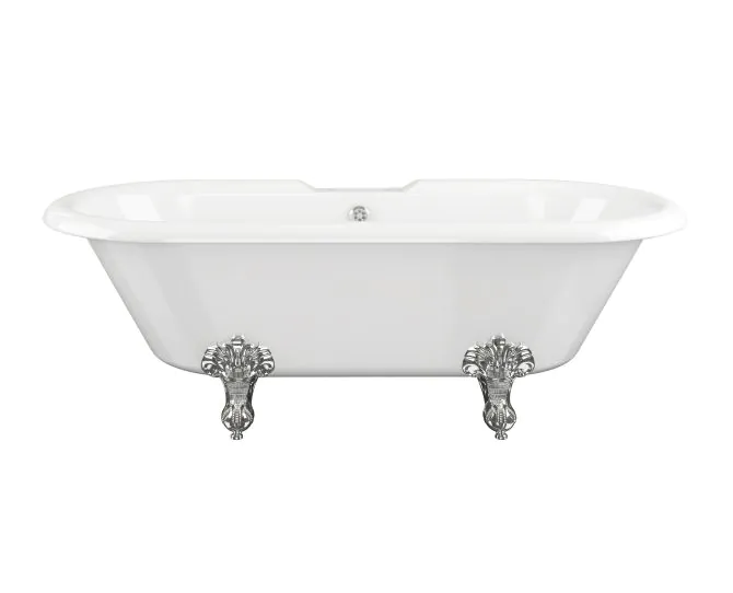 Vasca Kosmo Freestanding 1690x740x620mm 2TH Bath w/Feet - White main product photo
