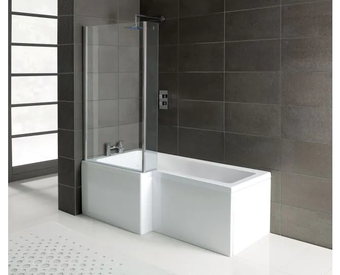Vasca L-Shape 1700x700-850x410mm 0TH Shower Bath Panel & Screen (LH) main product photo