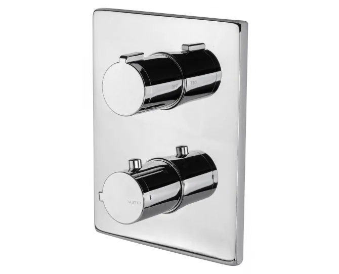Vema Rectangular Two Outlet Thermostatic Mixer Valve DICM0444 main product photo